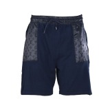 Louis Vuitton Classic Logo Printed Splicing Knitted Short Sleeve Drawstring Shorts Set