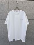 Dior Classic Embroidered Logo Short Sleeve Unisex Loose Casual T-shirt