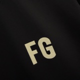 Fear of God 26SS classic plush logo printed short sleeved Unisex casual Loose T-shirt