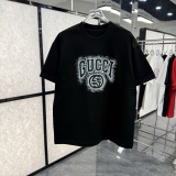 Gucci 26SS Classic Logo Printed Short Sleeve Unisex Casual Loose T-shirt