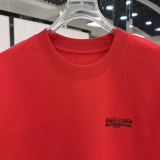 Balenciaga 26SS Fashion 3D Plush Logo Printed Short Sleeve Unisex Casual Loose T-shirt