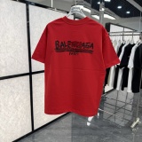 Balenciaga 26SS Fashion 3D Plush Logo Printed Short Sleeve Unisex Casual Loose T-shirt