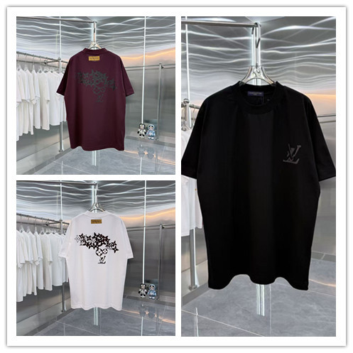 Louis Vuitton 26SS Fashion Logo Printed Short Sleeve Unisex Casual Loose T-shirt