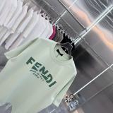 Fendi 26SS Fashion Logo Printed Short Sleeve Unisex Casual Loose T-shirt