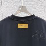 Louis Vuitton 26SS Classic Cloud Logo Embroidered Short Sleeve Unisex Casual Round Neck T-shirt