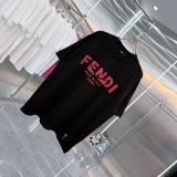Fendi 26SS Fashion Logo Printed Short Sleeve Unisex Casual Loose T-shirt