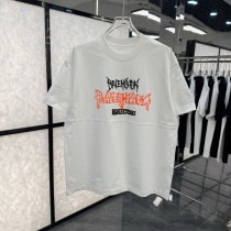 Balenciaga 26SS Personalized Foam Logo Printed Short Sleeve Unisex Casual Loose T-shirt Balenciaga 26SS Personalized Foam Logo Printed Short Sleeve Unisex Casual Loose T-shirt