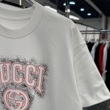 Gucci 26SS Classic Logo Printed Short Sleeve Unisex Casual Loose T-shirt