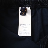 Louis Vuitton Classic Logo Printed Splicing Knitted Short Sleeve Drawstring Shorts Set