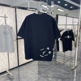 Balenciaga 26SS Fashion Logo Printed Splicing Short Sleeve Unisex Casual Loose T-shirt