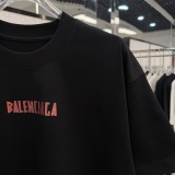Balenciaga 26SS Classic Logo Printed Short Sleeve Unisex Casual Loose T-shirt