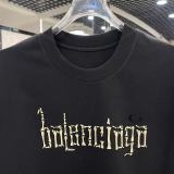 Balenciaga 26SS Personalized Offset Logo Short Sleeve Unisex Casual Loose T-shirt