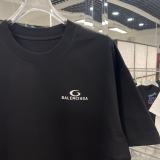 Balenciaga 26SS Classic Offset Logo Short Sleeve Unisex Casual Loose T-shirt