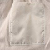 Louis Vuitton Classic Logo Printed Splicing Knitted Short Sleeve Drawstring Shorts Set