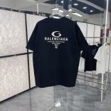 Balenciaga 26SS Classic Offset Logo Short Sleeve Unisex Casual Loose T-shirt