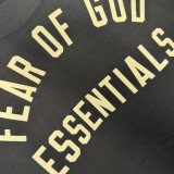 Fear of God 26SS classic plush logo printed short sleeved Unisex casual Loose T-shirt
