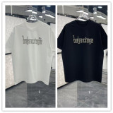 Balenciaga 26SS Personalized Offset Logo Short Sleeve Unisex Casual Loose T-shirt
