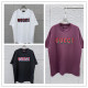 Gucci 26SS Fashion Embroidered Logo Short Sleeve Unisex Casual Round Neck T-shirt