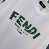 Fendi 26SS Fashion Logo Printed Short Sleeve Unisex Casual Loose T-shirt