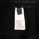 Louis Vuitton Classic Logo Printed Splicing Knitted Short Sleeve Drawstring Shorts Set