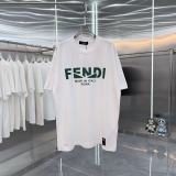 Fendi 26SS Fashion Logo Printed Short Sleeve Unisex Casual Loose T-shirt