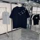 Balenciaga 26SS Fashion Logo Printed Splicing Short Sleeve Unisex Casual Loose T-shirt