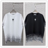 Dior 26SS Classic Embroidered Bee Logo Short Sleeve Unisex Casual Round Neck T-shirt