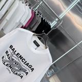 Balenciaga 26SS Fashion Plush Logo Printed Short Sleeve Unisex Casual Loose T-shirt