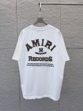 Amiri 26SS Classic Contrast Overlapping Embroidered Logo Short Sleeve Unisex Casual Round Neck T-shirt