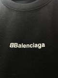 Balenciaga 26SS Personalized Multi Logo Printed Short Sleeve Unisex Casual Loose T-shirt