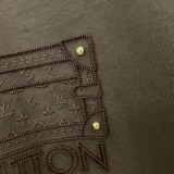 Louis Vuitton 26SS Fashion Embroidered Logo Short Sleeve Unisex Casual Versatile T-shirt