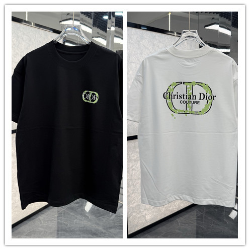 Dior 26SS Classic Logo Printed Short Sleeve Unisex Casual Loose T-shirt