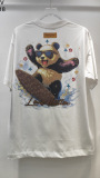 Louis Vuitton Fashion Embroidered Logo Short Sleeve Unisex Casual Versatile T-shirt