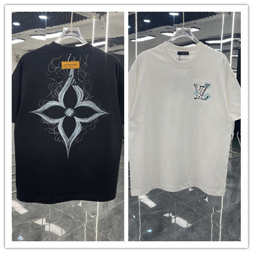 Louis Vuitton 26SS Fashion Embroidered Logo Short Sleeve Unisex Casual Versatile T-shirt