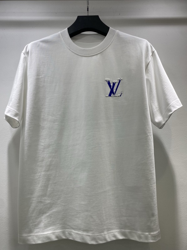 Louis Vuitton 26SS Personalized Foam Logo Printed Short Sleeve Unisex Casual Loose T-shirt