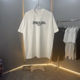 Prada Classic Logo Printed Short Sleeve Unisex Casual Versatile T-shirt