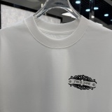 Chrome Hearts 26SS Fashion Sanskrit Cross Printed Short Sleeve Unisex Casual Loose T-shirt