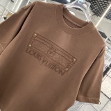 Louis Vuitton 26SS Fashion Embroidered Logo Short Sleeve Unisex Casual Versatile T-shirt