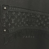 Louis Vuitton 26SS Fashion Embroidered Logo Short Sleeve Unisex Casual Versatile T-shirt