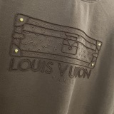 Louis Vuitton 26SS Fashion Embroidered Logo Short Sleeve Unisex Casual Versatile T-shirt