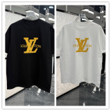 Louis Vuitton 26SS Personalized Logo Printed Short Sleeve Unisex Casual Loose T-shirt