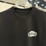 Chrome Hearts 26SS Fashion Sanskrit Cross Printed Short Sleeve Unisex Casual Loose T-shirt