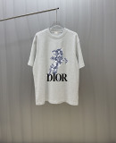 Dior Fashion Logo Printed Short Sleeve Unisex Casual Versatile T-shirt