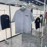 Balenciaga Fashion Embroidered Logo Short Sleeve Unisex Casual Oversize T-shirt