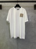 Loewe Fashion Towel Embroidered Logo Short Sleeve Couple Versatile T-shirt