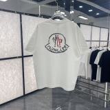 Moncler 26SS Classic Patchwork Embroidered Logo Short Sleeve Unisex Casual Oversize T-shirt
