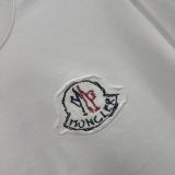 Moncler 26SS Classic Patchwork Embroidered Logo Short Sleeve Unisex Casual Oversize T-shirt