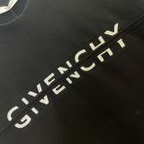 Givenchy 26SS Fashion Embroidery Splicing Logo Short Sleeve Unisex Casual Oversize T-shirt