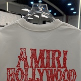 Amiri Classic Logo Printed Round Neck T-shirt Couple Casual Versatile Short Sleeve
