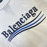 Balenciaga Fashion Embroidered Logo Short Sleeve Unisex Casual Oversize T-shirt